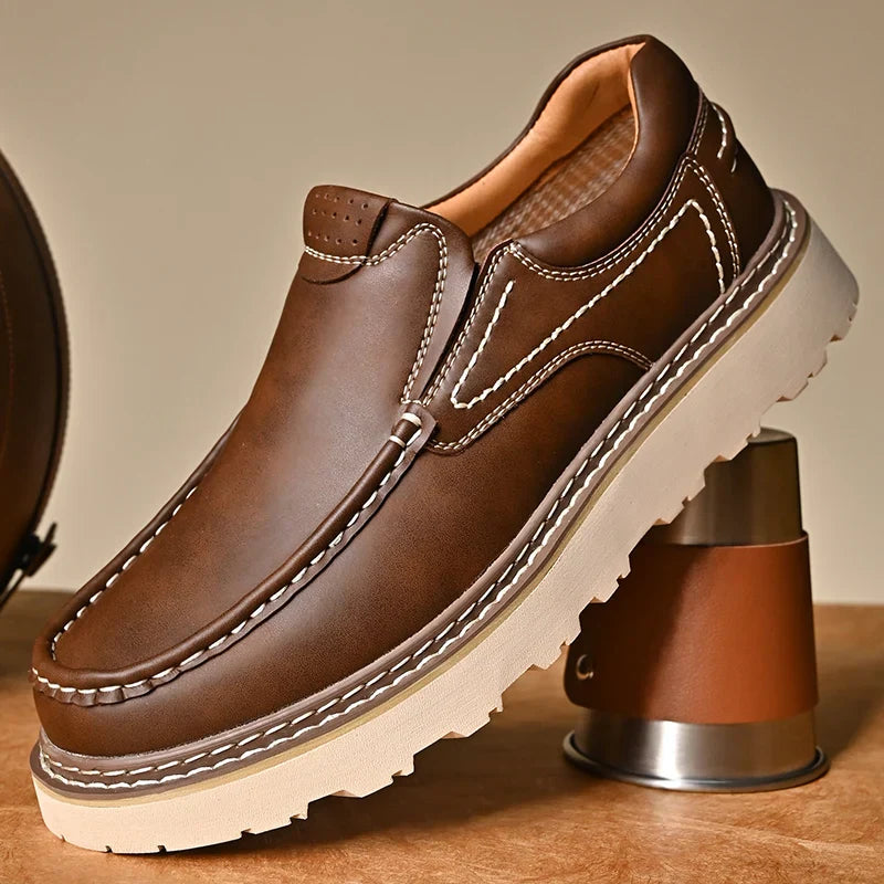 Men's Slip-On Loafers Thick Sole Casual