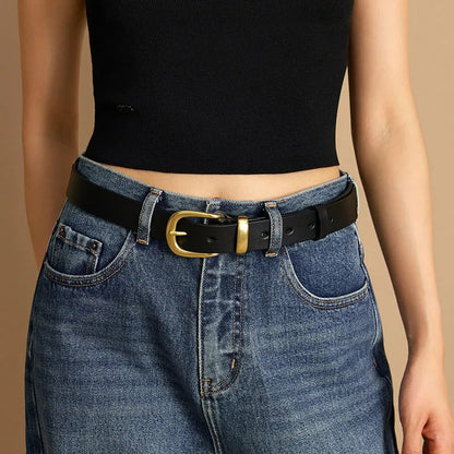 Women's Adjustable Leather Belt Comfortable Everyday Wear