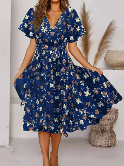 Evy Women's Midi Dress Floral Print
