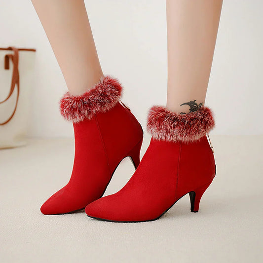 Sorena Women's Fur Ankle Boots