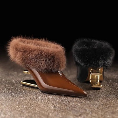 Women's Furry High Heels