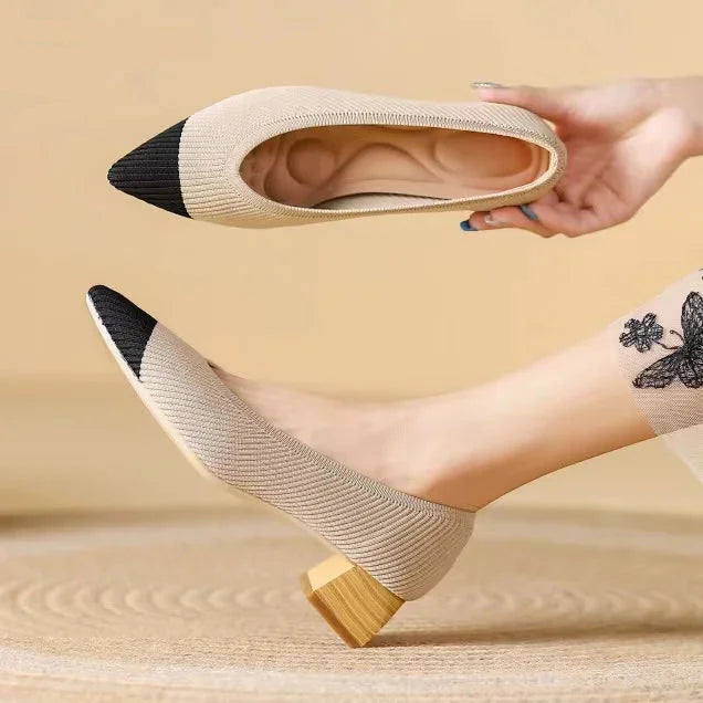 Coralia Low Heel Pumps - Jack Hafford