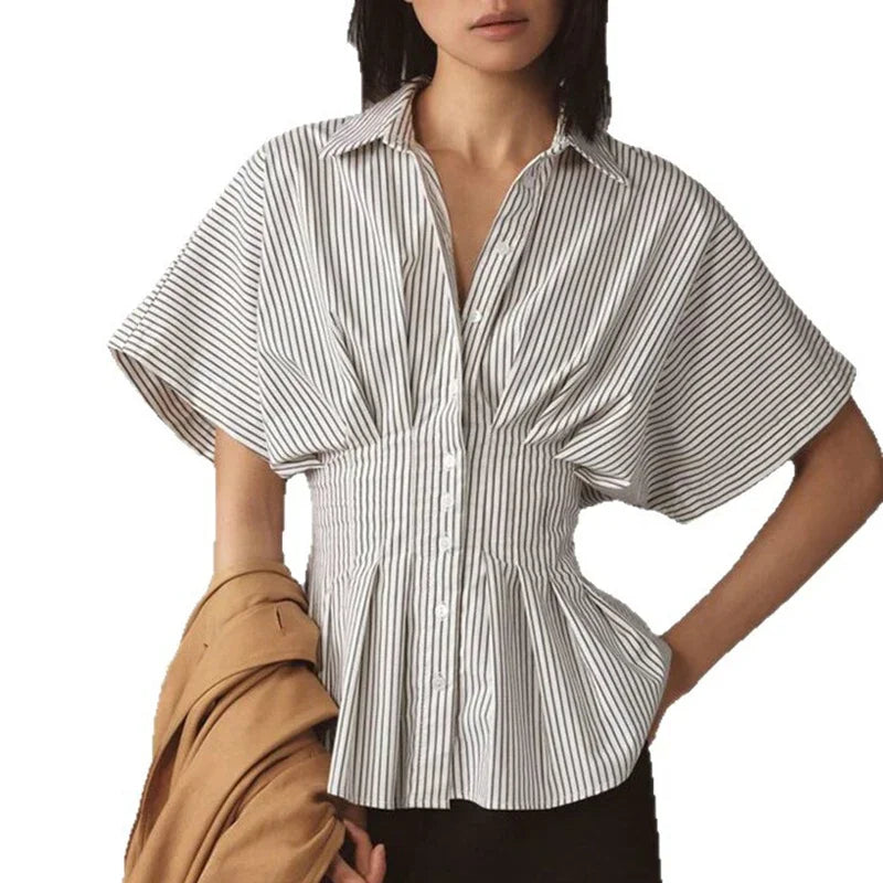 Women's Short Sleeve Peplum