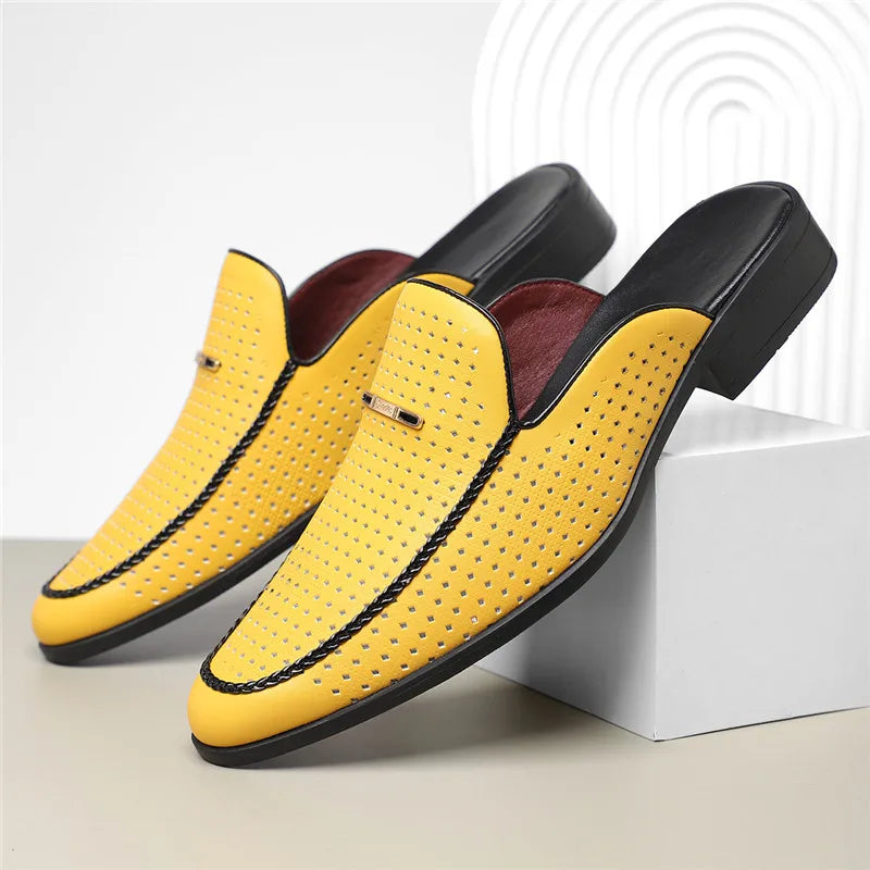 Lucas Men's Genuine Leather Mules
