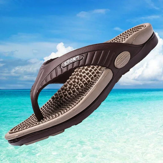 Men's Orthopedic Sandals Arch Support Contour Brown