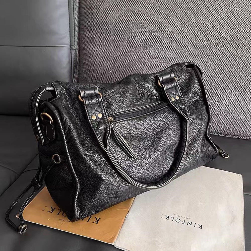 Rachel Women's Black Leather Handbag