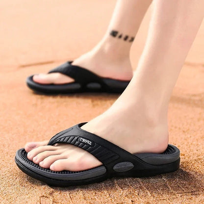 Men's Comfort Sandals Arched Footbed Contour Brown