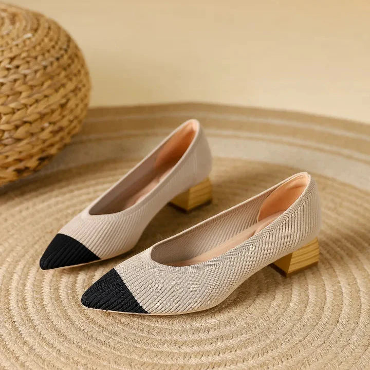 Coralia Low Heel Pumps - Jack Hafford