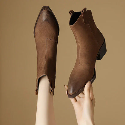 Women's Ankle Boots Block Heel Design