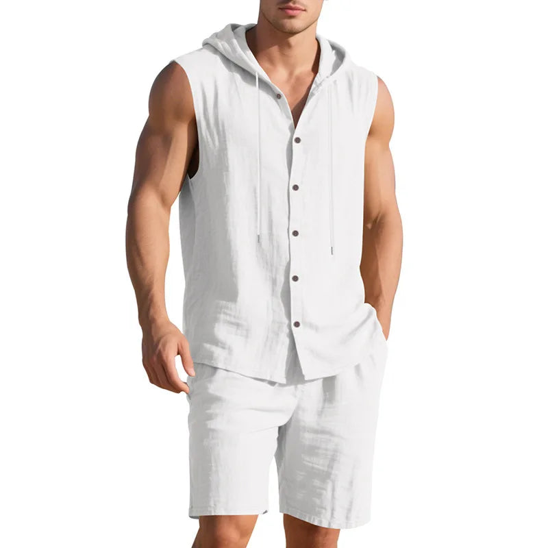 Hensen Women's Linen Match Set