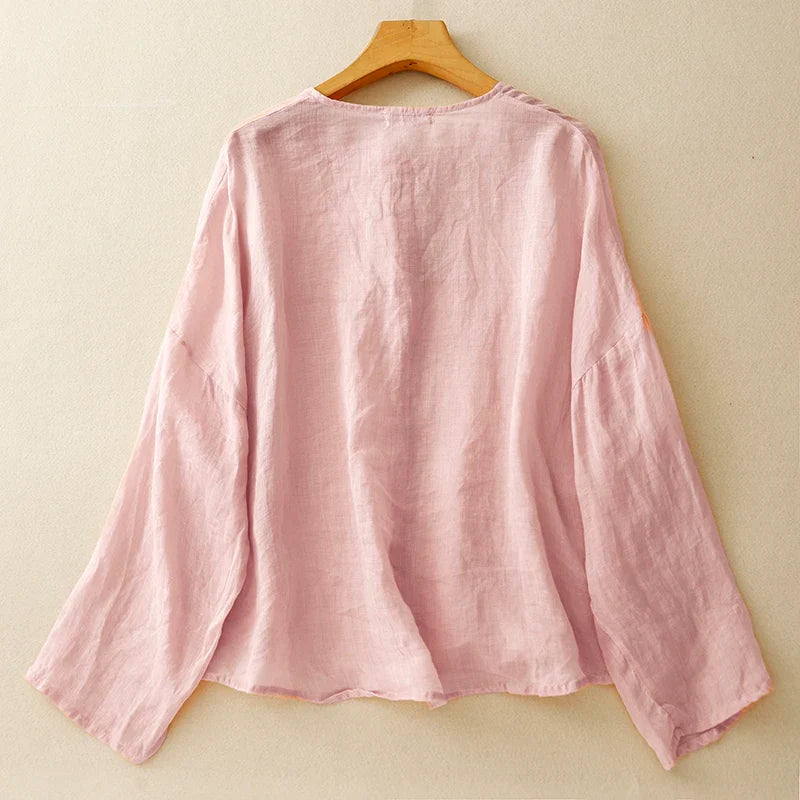 Women's Linen Blouse Natural