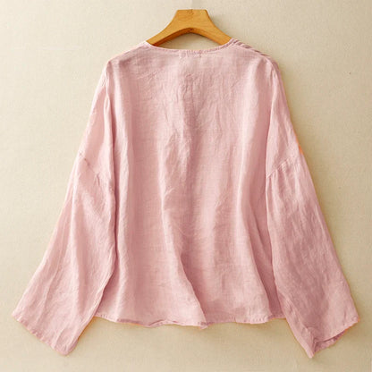 Women's Linen Blouse Natural