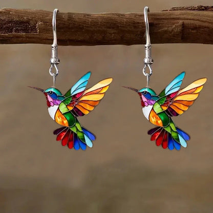 Prism Hummingbird Drop Earrings
