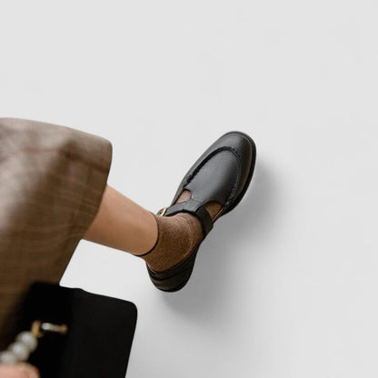 Women's Mary Jane Square-Toe Buckle Shoes