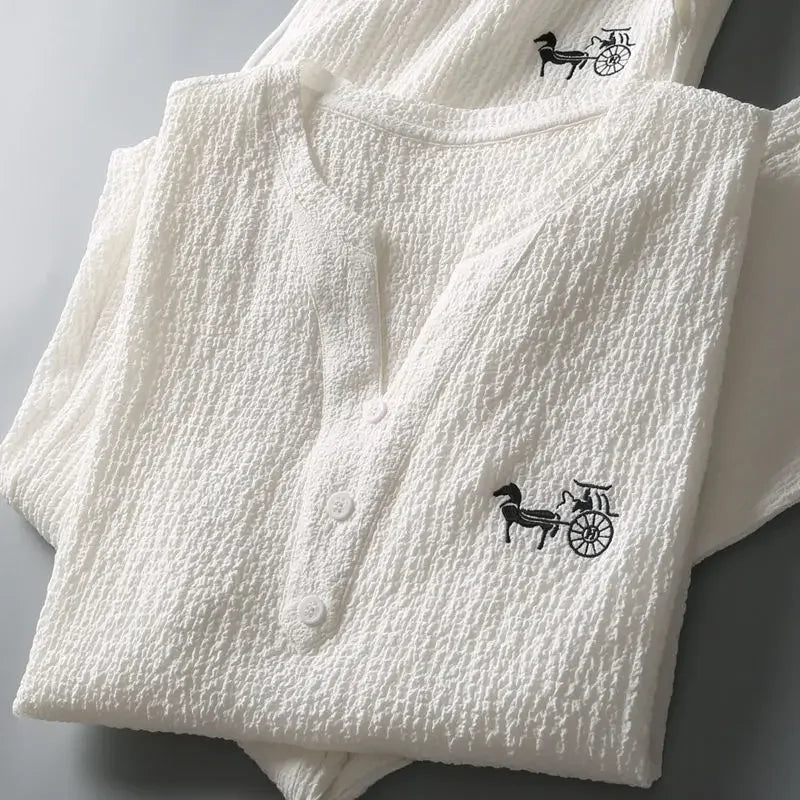 Nirvana Women's Linen Pajama Set