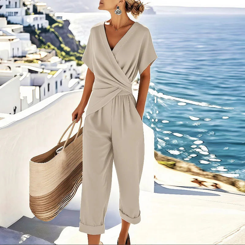 Women's 2-Piece Wrap Ankle Length Set