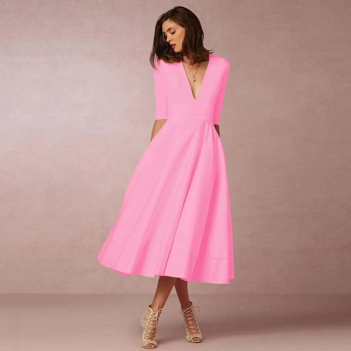 Valerisse | Women’s Elegant Flow Midi Dress