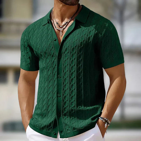 Men's Knit Polo T-Shirt