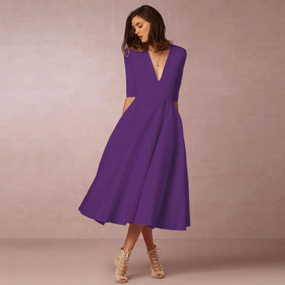 Valerisse | Women’s Elegant Flow Midi Dress