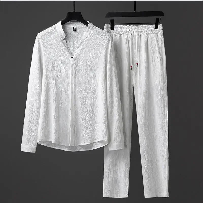 Vivnan Women's Linen Two Piece Set