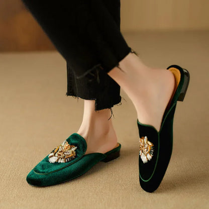 Women's Velvet Mules