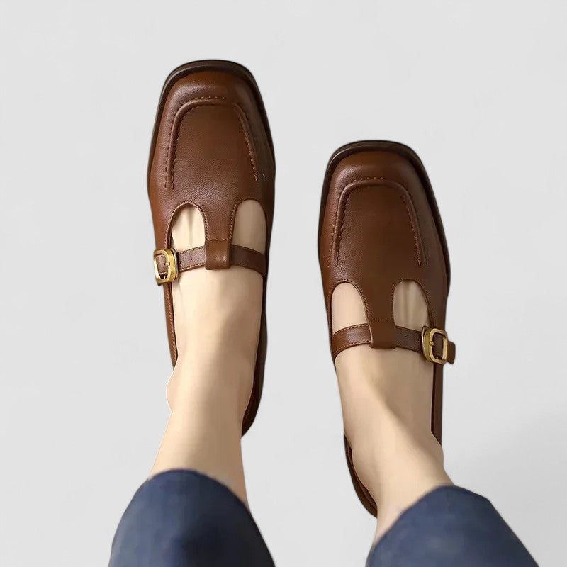 Women's Low Block Heel Mary Jane Shoes