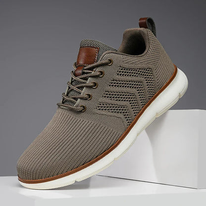 Men's Lace-Up Knit Sneakers
