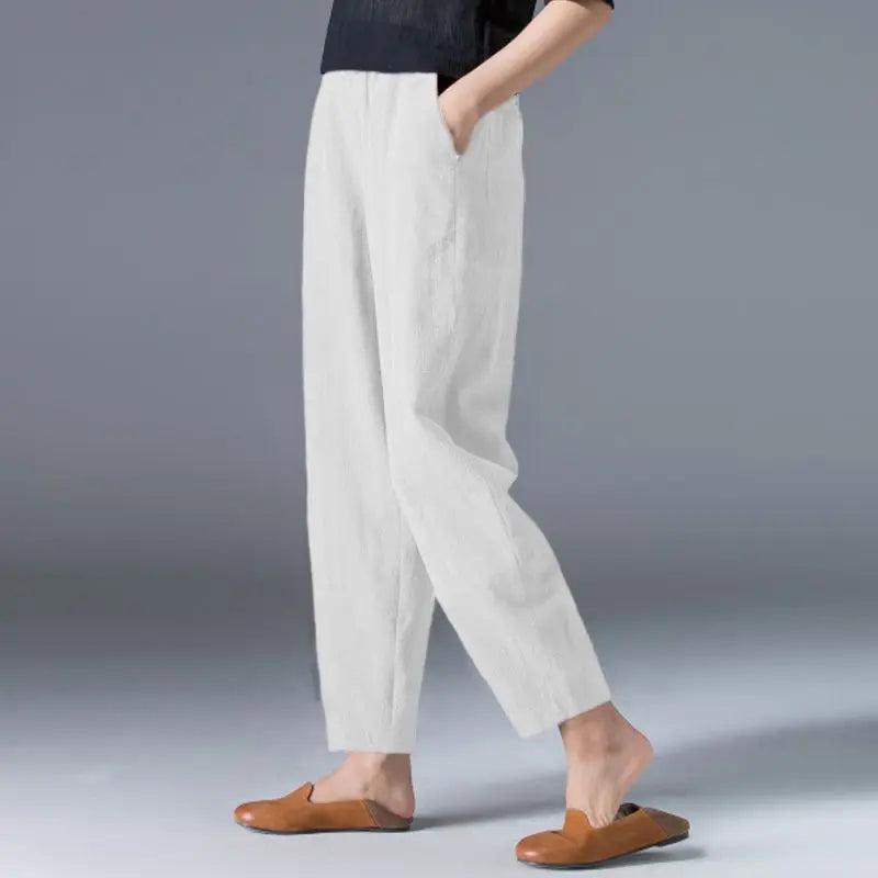 Women's Cotton Tapered Pants
