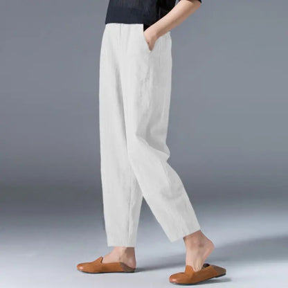 Women's Cotton Tapered Pants