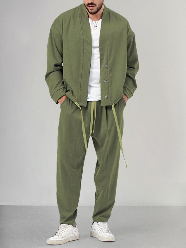 Men's Relaxed Fit 2-Piece Pants Set