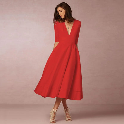 Valerisse | Women’s Elegant Flow Midi Dress