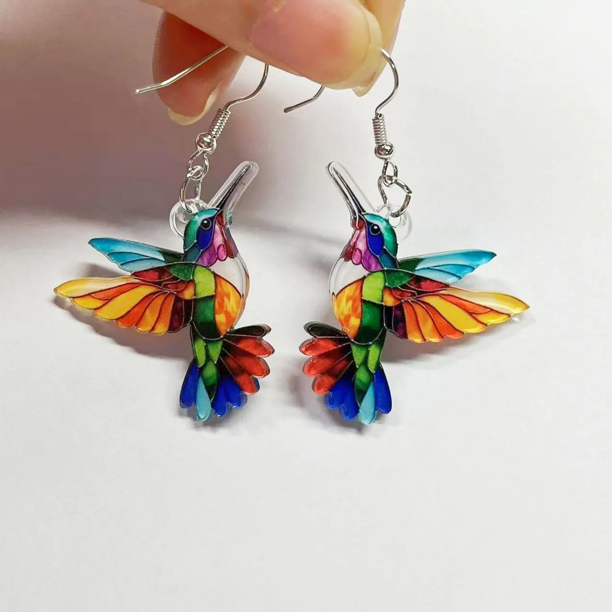 Prism Hummingbird Drop Earrings