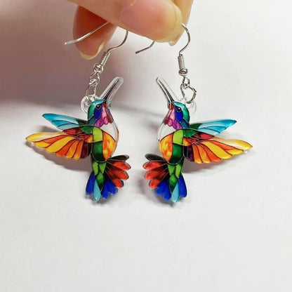 Prism Hummingbird Drop Earrings