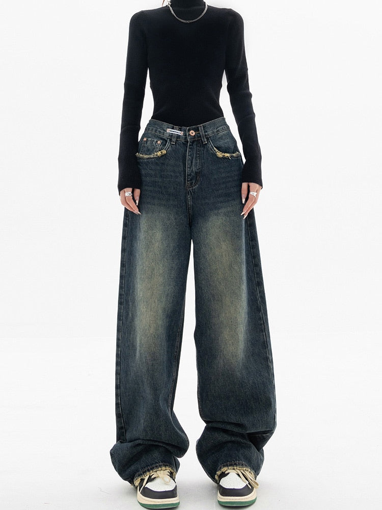 Patricia | Women’s Trendy High-Waisted Wide-Leg Jeans