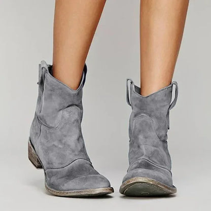 Women's Ankle Boots Fringe Heel