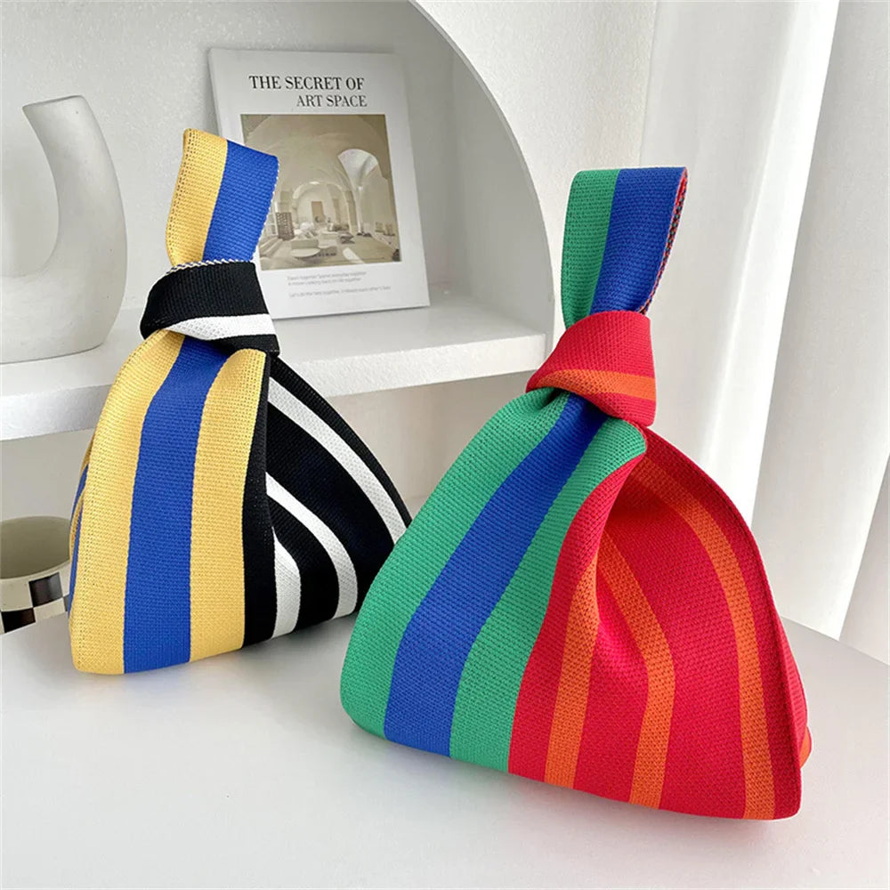 Kyoto Women's Stripe Cotton Tote Bag