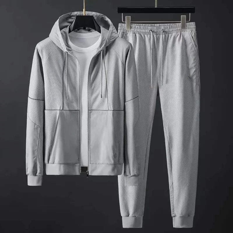 Dinamico Men's Mesh Athletic Tracksuit