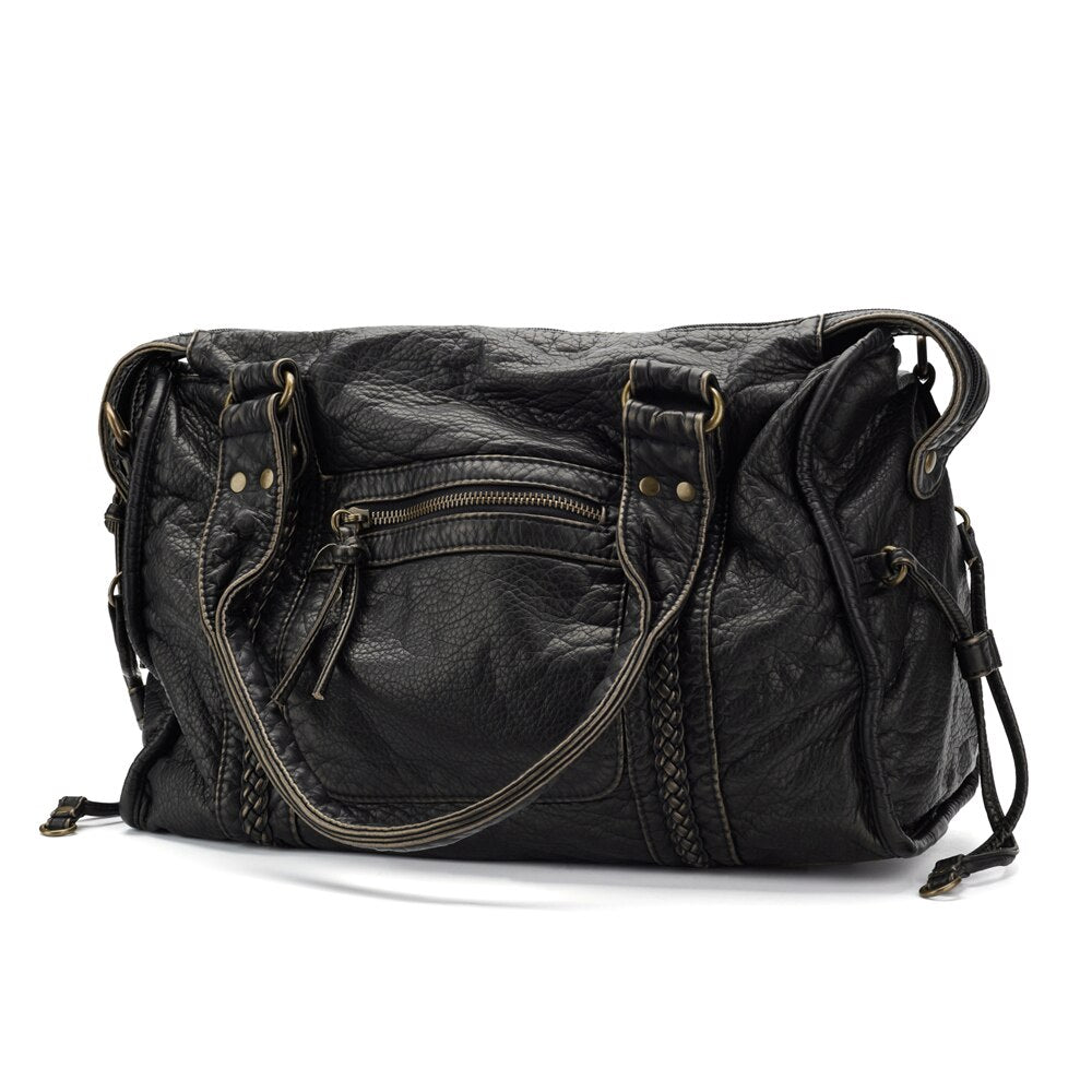 Rachel Women's Black Leather Handbag