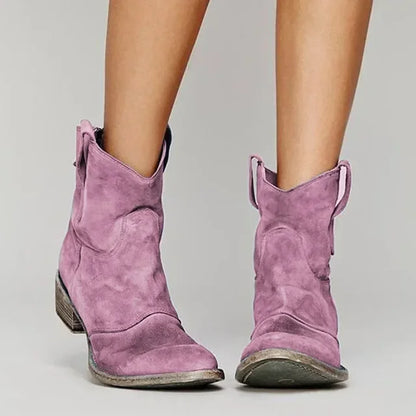 Women's Ankle Boots Fringe Heel