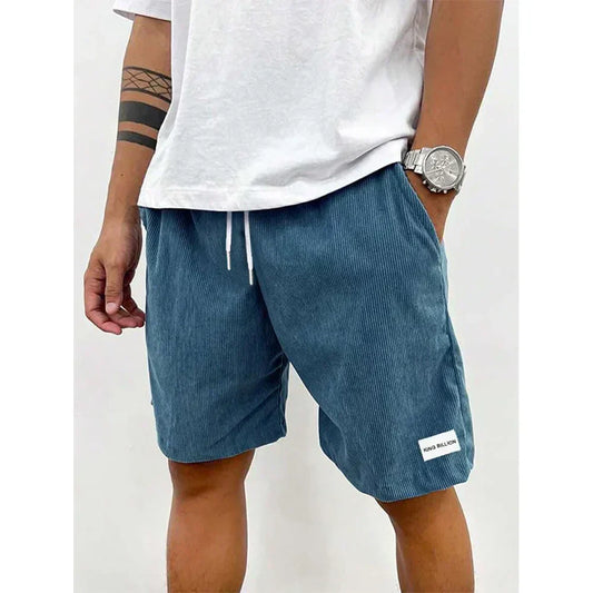 Relaxed Drawstring Cord Shorts