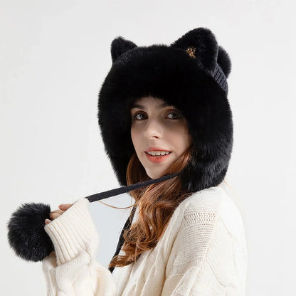 "Snowpounce" Vegan Fur Hat Caliboot