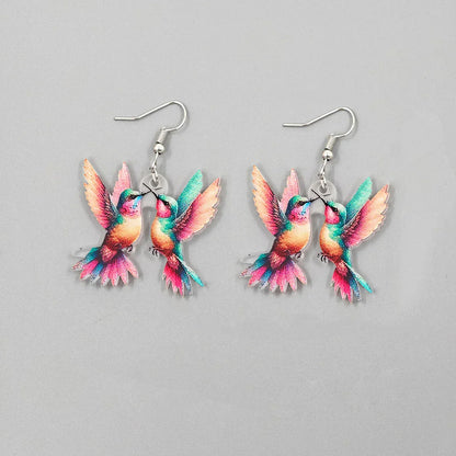 Prism Hummingbird Drop Earrings