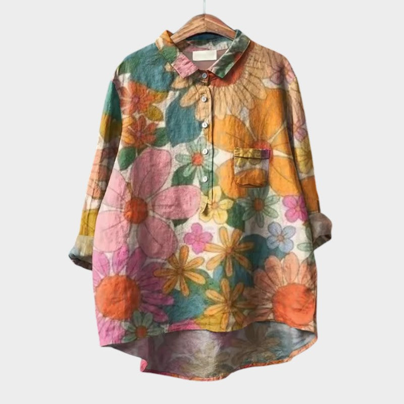 Botanical Relaxed Buttoned Shirt
