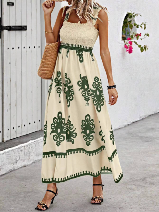 Lauren Women's Bohemian Long Dress High-Quality Fabric