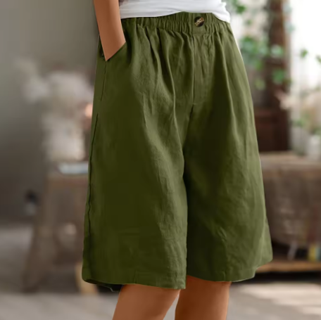 Women's High Waist Loose Fit Shorts