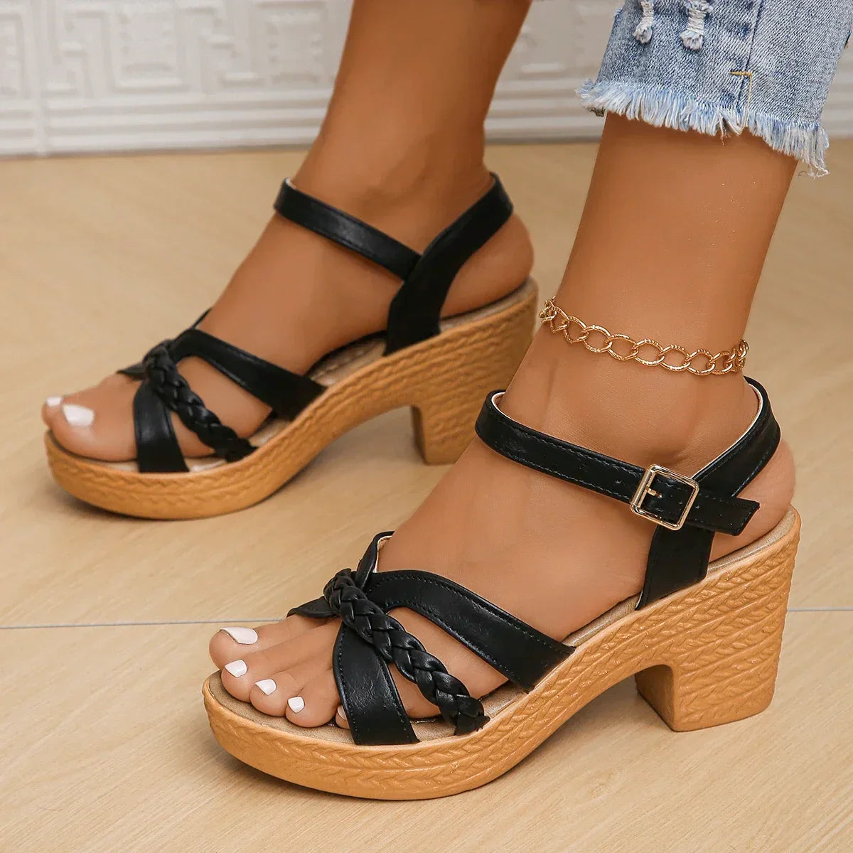 Giovanna Block Heel Sandal - Jack Hafford