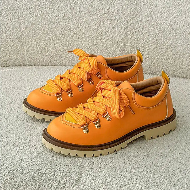 Men's Derby Shoes Leather Brown