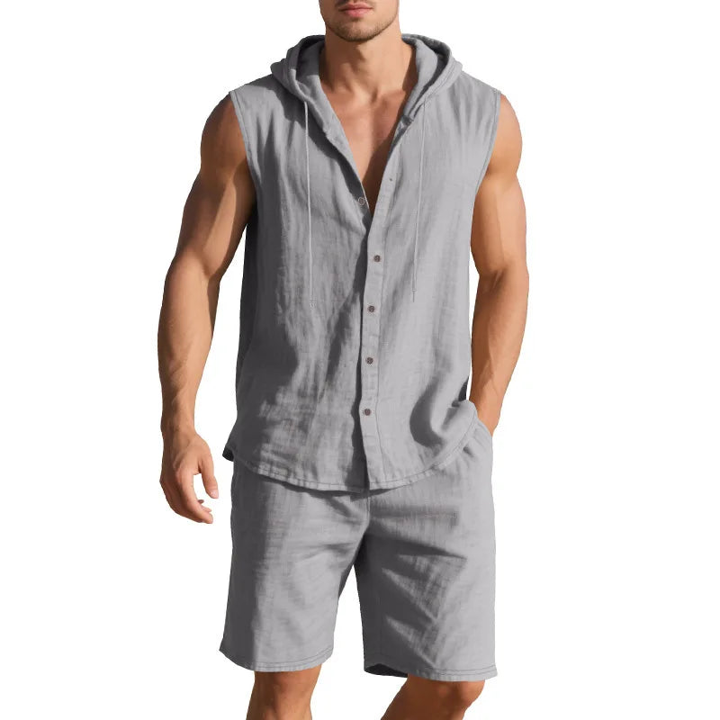 Hensen Women's Linen Match Set