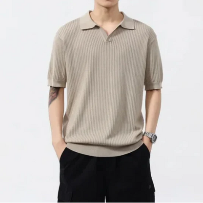 Women's Ribbed Polo Shirt