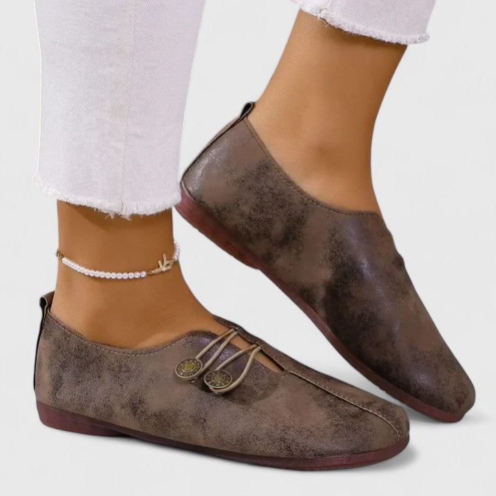 Women's Flat Loafers Slip-On Closed-Toe